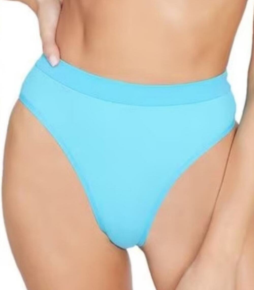 L*Space Frenchi Bitsy Bikini Bottom in Aquarius Blue Size Medium